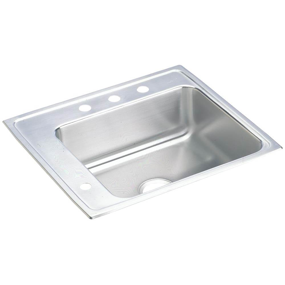 Elkay - 18 Gauge Stainless Steel 25'' x 22'' x 5'' Single Bowl Drop-in Sink - Lustrous Satin