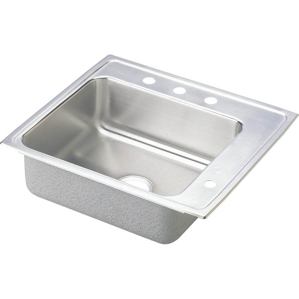 Elkay - 18 Gauge Stainless Steel 25'' x 22'' x 6.5'' Single Bowl Drop-in Sink - Lustrous Satin