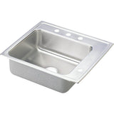 Elkay - 18 Gauge Stainless Steel 25'' x 22'' x 6.5'' Single Bowl Drop-in Sink - Lustrous Satin