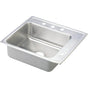 Elkay - 18 Gauge Stainless Steel 25'' x 22'' x 6.5'' Single Bowl Drop-in Sink - Lustrous Satin