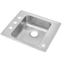 Elkay - 18 Gauge Stainless Steel 25'' x 22'' x 5.5'' Single Bowl Drop-in Sink - Lustrous Satin