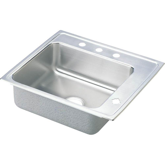 Elkay - 18 Gauge Stainless Steel 22'' x 19.5'' x 7.5'' Single Bowl Drop-in Sink - Lustrous Satin