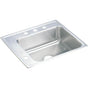 Elkay - 18 Gauge Stainless Steel 25'' x 22'' x 7.625'' Single Bowl Drop-in Sink - Lustrous Satin