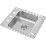 Elkay - 18 Gauge Stainless Steel 25'' x 22'' x 7.625'' Single Bowl Drop-in Sink - Lustrous Satin