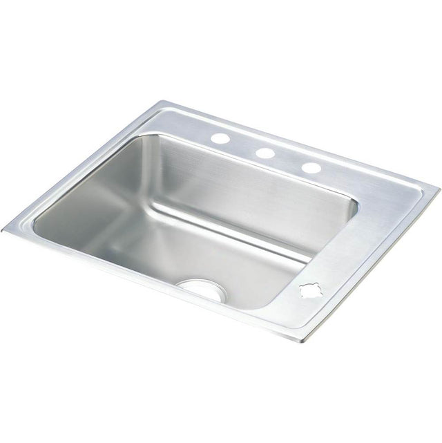 Elkay - 18 Gauge Stainless Steel 22'' x 19.5'' x 7.5'' Single Bowl Drop-in Sink - Lustrous Satin