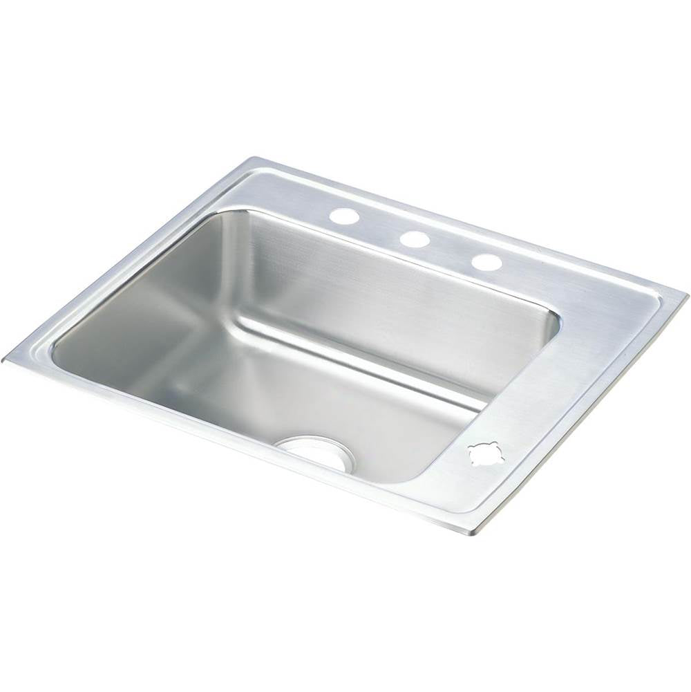 Elkay - 18 Gauge Stainless Steel 22'' x 19.5'' x 7.5'' Single Bowl Drop-in Sink - Lustrous Satin
