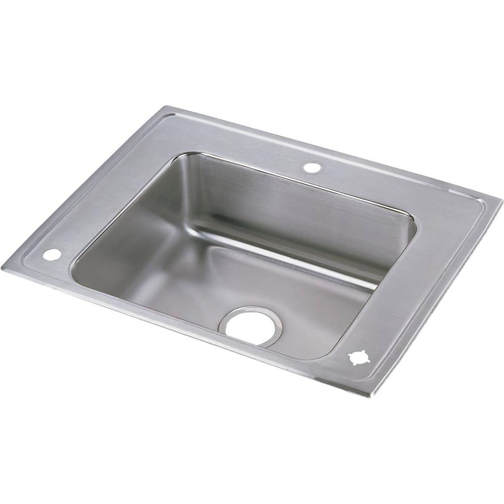 Elkay - 18 Gauge Stainless Steel 28'' x 22'' x 4'' Single Bowl Drop-in Sink Kit - Lustrous Satin