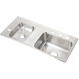 Elkay - 18 Gauge Stainless Steel 37.25'' x 17'' x 5.5'' Double Bowl Drop-in Sink - Lustrous Satin