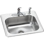 Elkay - DISCONTINUED - USE DSE125224 sink, LK1001CR faucet, D1125 drain separately - Elite Satin