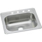 Elkay - 20 Gauge Stainless Steel 33'' x 22'' x 8.0625'' Single Bowl Drop-in Kitchen Sink - Elite Satin