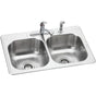 Elkay - DISCONTINUED - USE DD233224 sink, LK1001CR faucet, D1125 drain separately - Elite Satin