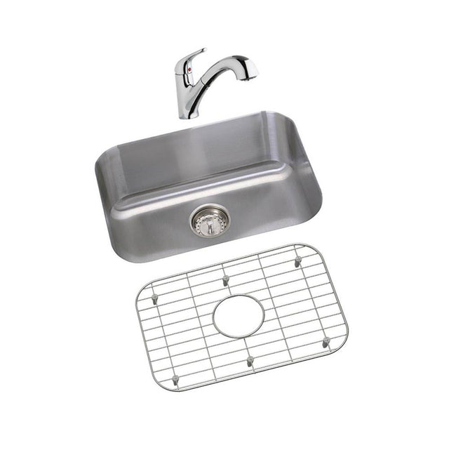 Elkay - DISCONTINUED - USE DXUH2115 sink, LK5000CR faucet, GBG2115SS bottom grid, D1125 drain separately - Radiant Satin