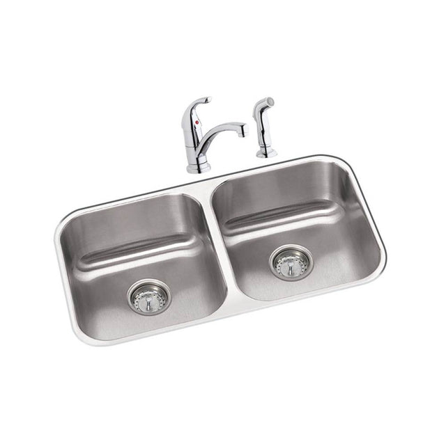 Elkay - DISCONTINUED - USE DXUH3118 sink, LK1501CR faucet, D1125 drain separately - Radiant Satin