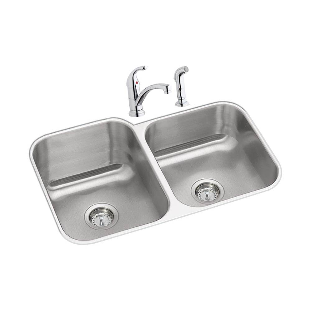 Elkay - DISCONTINUED - USE DXUH3118 sink, LK1501CR faucet, D1125 drain separately - Radiant Satin