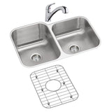 Elkay - DISCONTINUED - USE DXUH3118 sink, LK5000CR faucet, GBG1415SS bottom grid, D1125 drain separately - Radiant Satin