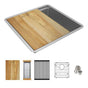 Elkay - 17'' Stainless Steel Small Single Bowl Undermount Workstation - Polished Satin