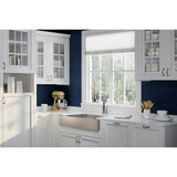 18 Gauge Stainless Steel 35.875'' x 20.25'' x 9'' Double Bowl Farmhouse Undermount Kitchen Sink