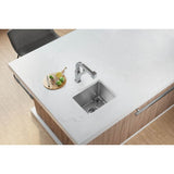 18 Gauge Stainless Steel 15'' x 15'' x 9'' Single Bowl Dual Mount Bar/Prep Sink Kit