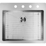 18 Gauge Stainless Steel 25'' x 22'' x 6'' Single Bowl Dual Mount Kitchen Sink Kit