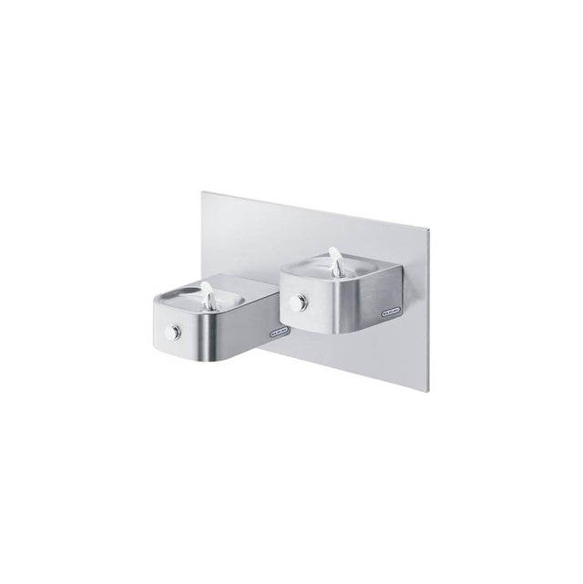 Elkay - Soft Sides Bi-Level Reverse Fountain Non-Filtered, Non-Refrigerated Stainless - Stainless Steel