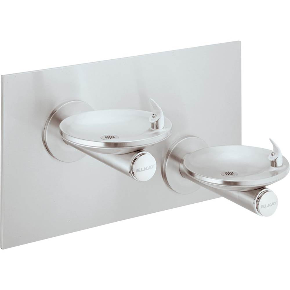 Elkay - SwirlFlo Bi-Level Fountain Non-Filtered Non-Refrigerated, Stainless - Stainless Steel
