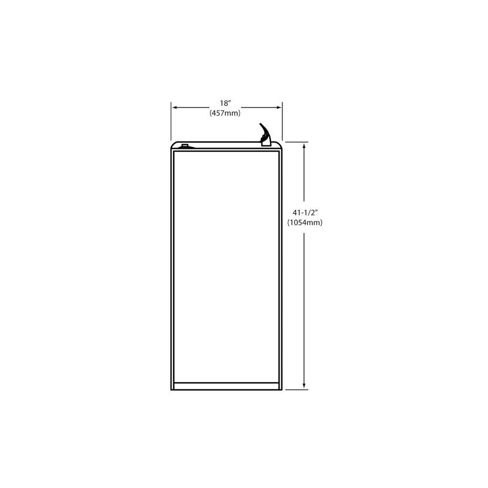 Cooler Floor Mount Non-Filtered Refrigerated 8 GPH Light Gray Granite