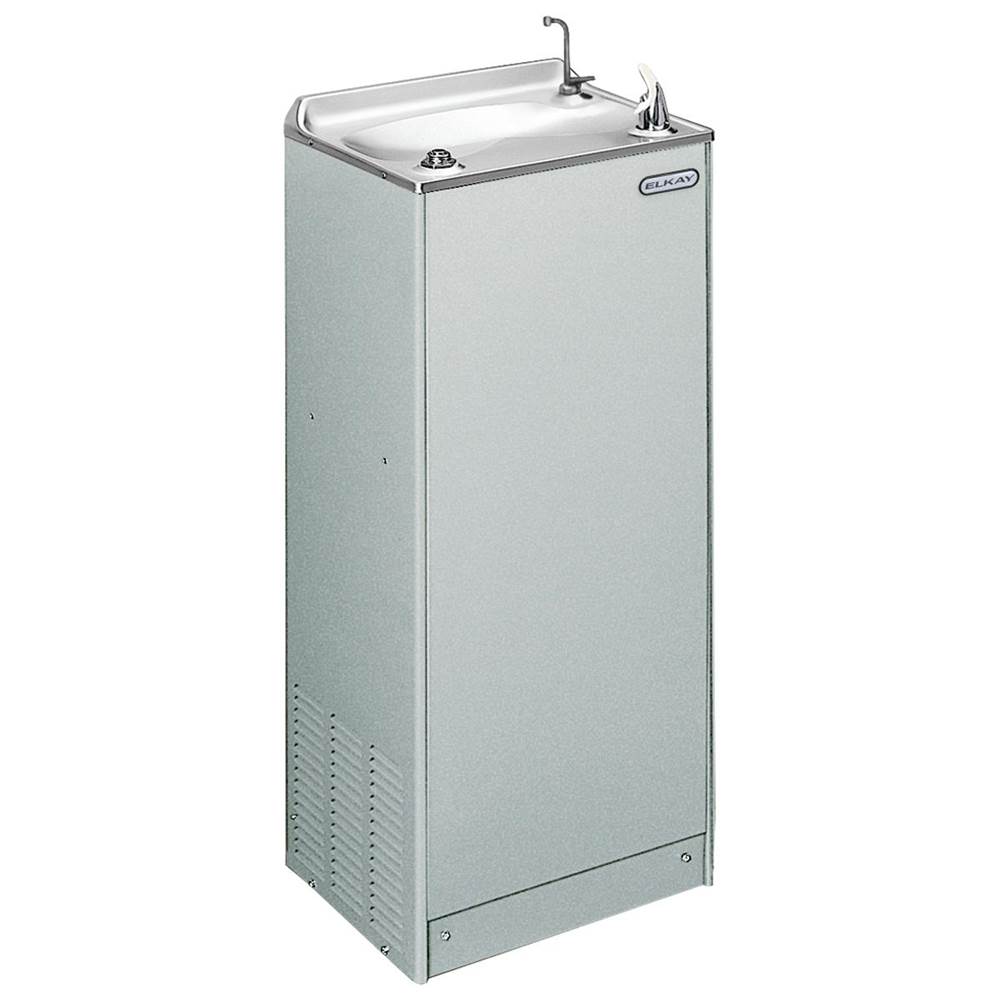 Elkay - Hot and Cold Cooler Floor Mount Non-Filtered Refrigerated 8 GPH, Light Gray Granite - Light Gray Granite