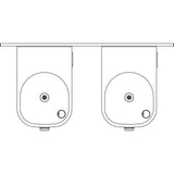 Soft Sides Heavy Duty Bi-Level Reverse Fountain, Non-Filtered Non-Refrigerated Stainless