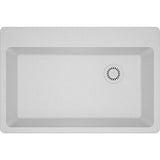 Quartz Classic 33'' x 22'' x 9-1/2'' Single Bowl Drop-in Sink, Black