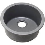 Elkay - Quartz Classic 18-1/8'' x 18-1/8'' x 7-1/2'' Single Bowl Dual Mount Bar Sink, Greystone - Greystone
