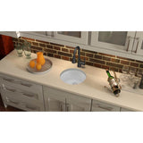 Quartz Classic 18-1/8'' x 18-1/8'' x 7-1/2'' Single Bowl Dual Mount Bar Sink, Black