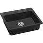 Elkay - Quartz Classic 25'' x 22'' x 5-1/2'' Drop-in ADA Sink with Perfect Drain, Black - Black