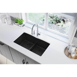 Quartz Classic 33'' x 19'' x 10'' Double Bowl Undermount Sink with Aqua Divide