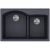 Quartz Classic 33'' x 22'' x 10'' Double Bowl Drop-in Sink with Aqua Divide
