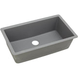 Elkay - Quartz Classic 33'' x 18-7/16'' x 9-7/16'' Single Bowl Undermount Sink, Greystone - Greystone