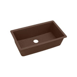 Elkay - Quartz Classic 33'' x 18-7/16'' x 9-7/16'' Single Bowl Undermount Sink, Mocha - Mocha