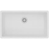 Quartz Classic 33'' x 18-7/16'' x 9-7/16'' Single Bowl Undermount Sink, Black