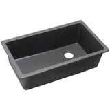 Elkay - Quartz Classic 33'' x 18-3/4'' x 9-1/2'' Single Bowl Undermount Sink, Dusk Gray - Dusk Gray