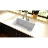 Quartz Classic 33'' x 18-3/4'' x 9-1/2'' Single Bowl Undermount Sink, Black