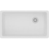 Quartz Classic 33'' x 18-3/4'' x 9-1/2'' Single Bowl Undermount Sink, Black