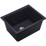 Elkay - Quartz Classic 25'' x 18-1/2'' x 11-13/16'' Undermount Laundry Sink with Perfect Drain, Dusk Gray - Dusk Gray