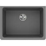 Quartz Classic 24-5/8'' x 18-1/2'' x 9-1/2'' Single Bowl Undermount Sink, Black