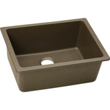 Elkay - Quartz Classic 24-5/8'' x 18-1/2'' x 9-1/2'' Single Bowl Undermount Sink, Mocha - Mocha