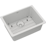 Elkay - Quartz Classic 24-5/8'' x 18-1/2'' x 9-1/2'', Single Bowl Undermount Sink Kit, White - White