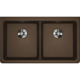 Quartz Classic 33'' x 18-1/2'' x 5-1/2'' Undermount ADA Sink with Perfect Drain, Black