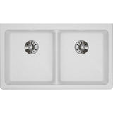 Quartz Classic 33'' x 18-1/2'' x 5-1/2'' Undermount ADA Sink with Perfect Drain, Black