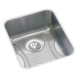 Elkay - 18 Gauge Stainless Steel 14'' x 18.5'' x 7.875'' Single Bowl Undermount Kitchen Sink Kit - Lustrous Satin