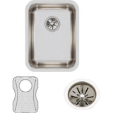 18 Gauge Stainless Steel 14'' x 18.5'' x 7.875'' Single Bowl Undermount Kitchen Sink Kit