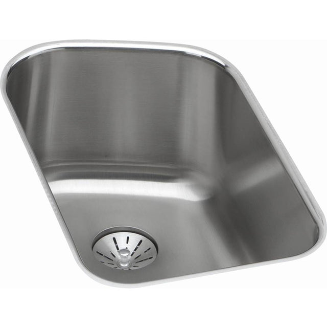 Elkay - 18 Gauge Stainless Steel 13.5'' x 20.4375'' x 9'' Single Bowl Undermount Kitchen Sink Kit - Lustrous Satin