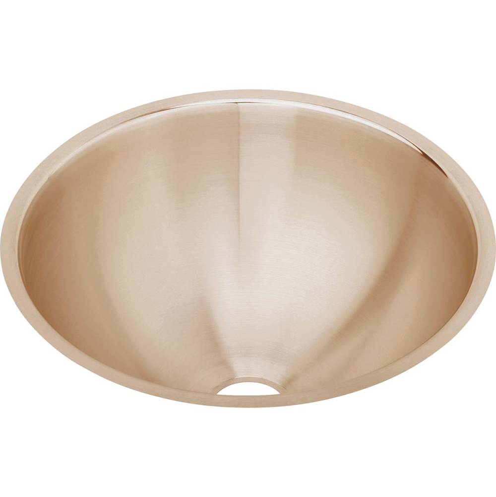 Elkay - 18 Gauge CuVerro antimicrobial copper 14.375'' x 14.375'' x 6'' Single Bowl Undermount Bathroom Sink - Lustrous Satin